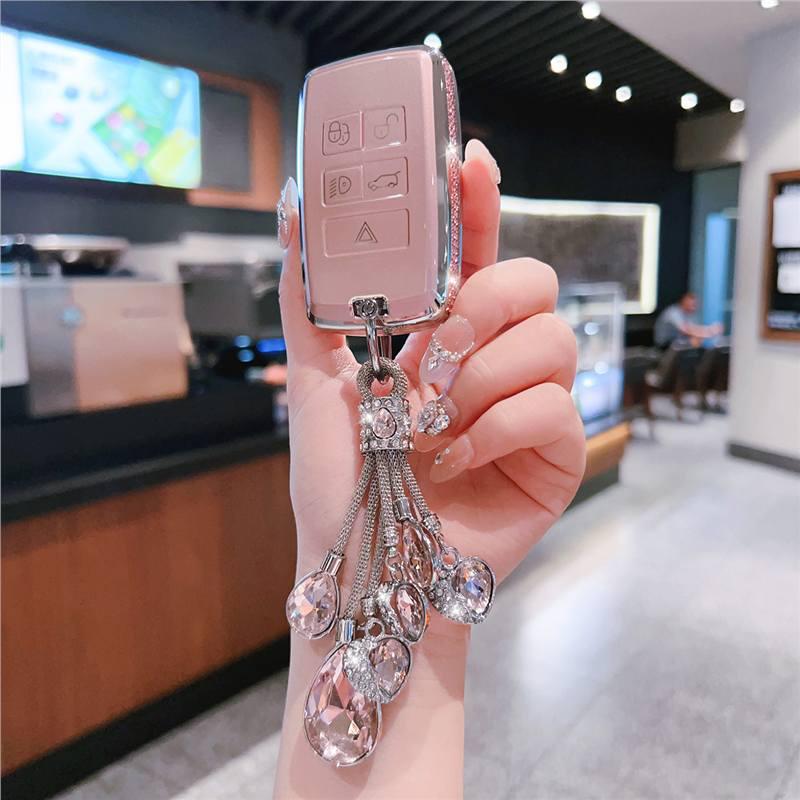 Land Rover Key Case: Compatible with Evoque, Defender 110, Discovery 4, Range Rover Sport 5, Velar, SVR