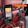 Portable Metal Multifunctional Hook Phone Holder Without Installation For Car