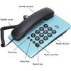 KX‑T504 Desk Telephones Landline, Multi Functional Battery Corded Telephone with Pause/Mute/Hold/Redial, for Office Hotel Living Room(Blue)