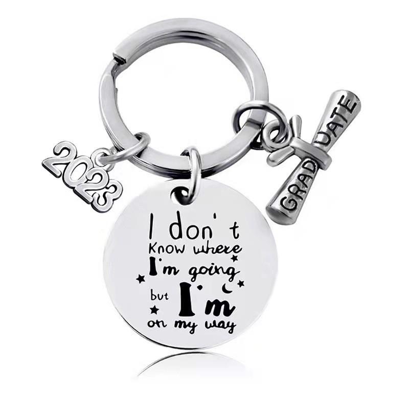 Steel Elegant Stainless Keychain Gift For Graduates Perfect For Celebrations And Parties