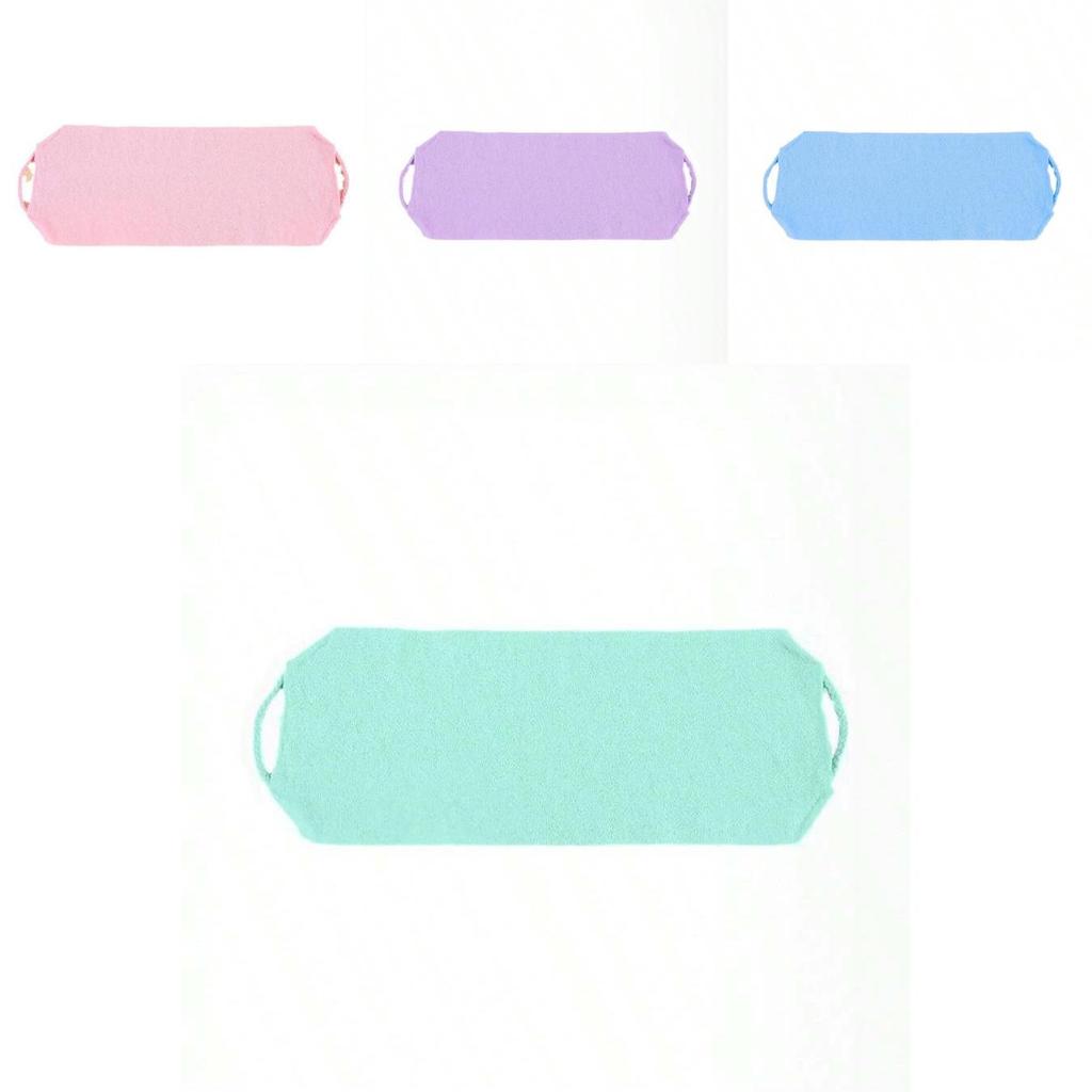 Multicolor Nylon Shower Towel With Stretchy Rope For Body Cleansing