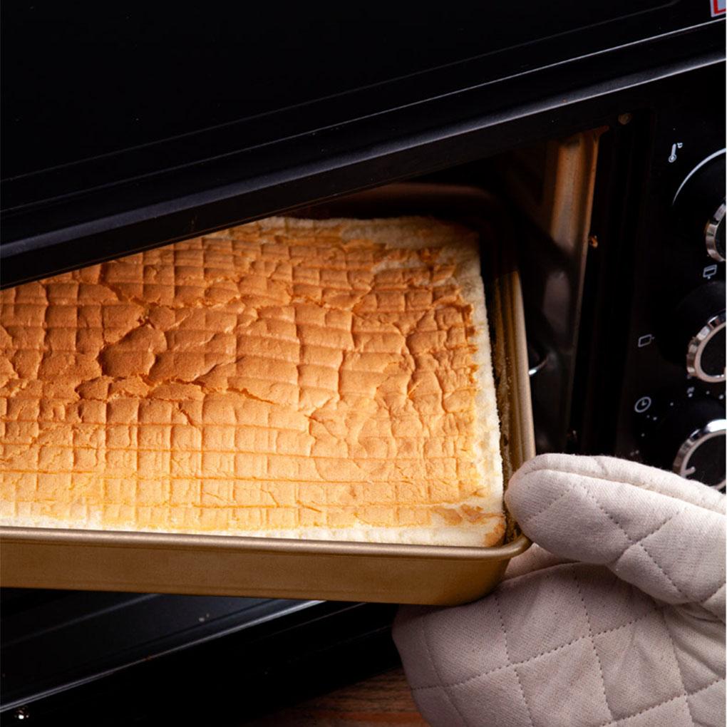 Cake Baking Pan Non-Stick Oven Baking Pan Non-Stick Cookie Bread Bakery Rectangle Sheet Tray DIY Kitchen Chef Bakeware