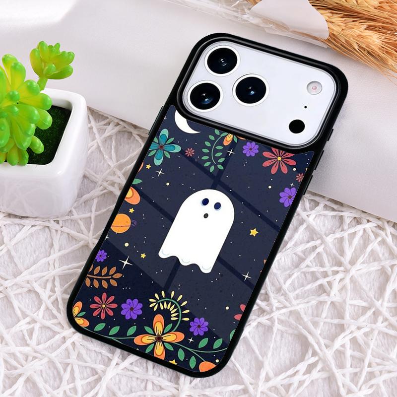 HALLOWEEN Ghost TPU Phone Case for iPhone 17 Air 16 15 11 12 14 13 Pro Max Shockproof Cover