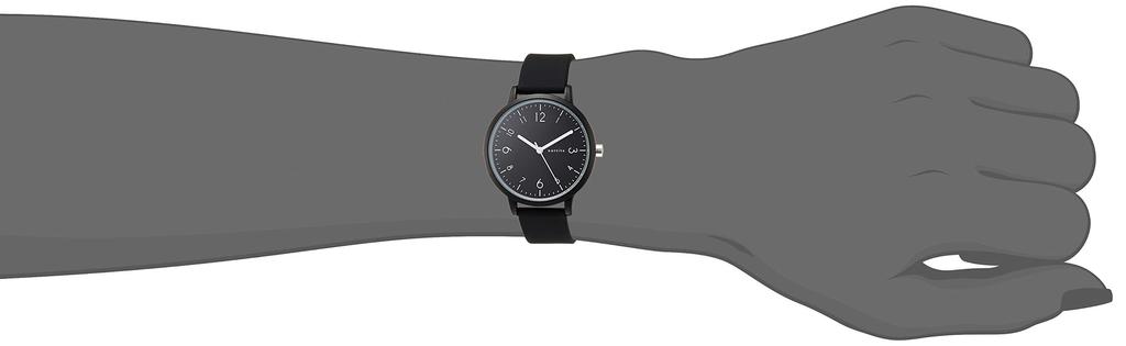Watch Analog Soder Large Silicone Belt Black [Fieldwork] YM007-5 Women's