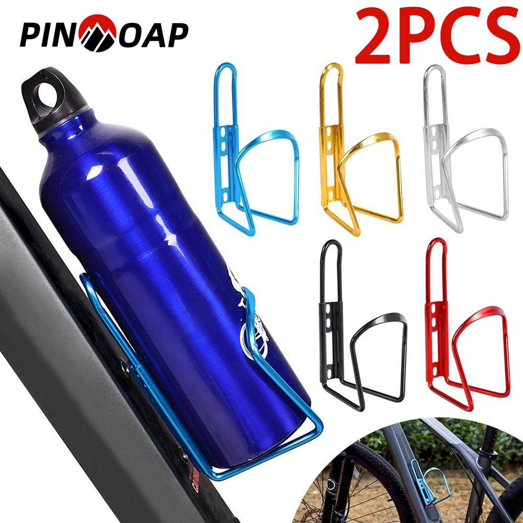 2pcs Bicycle Kettle Rack Aluminum Alloy Water Bottle Holder Suitable For Mountain Road Bikes Bicycle Front Pipe Cup Holder