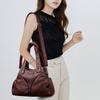 Women'S Handbag 2025 Summer Carving Decor Shoulder Bag Fashion Purse Soft Leather Large Capacity Shopping Handbags Satchel Bag Mom'S Bags