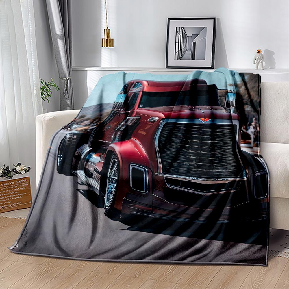 Kw Heavy Trucks Blanket Durable Comfort Great For Livingroom Bedding Office Chair Four Seasons Multipurpose Modern Style