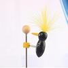 1 Set Woodpecker Toy with Wooden Base Top Ball Toddlers Cute Early Education Fun Woodpecker Figurine Kids DIY Science Experiment Toy