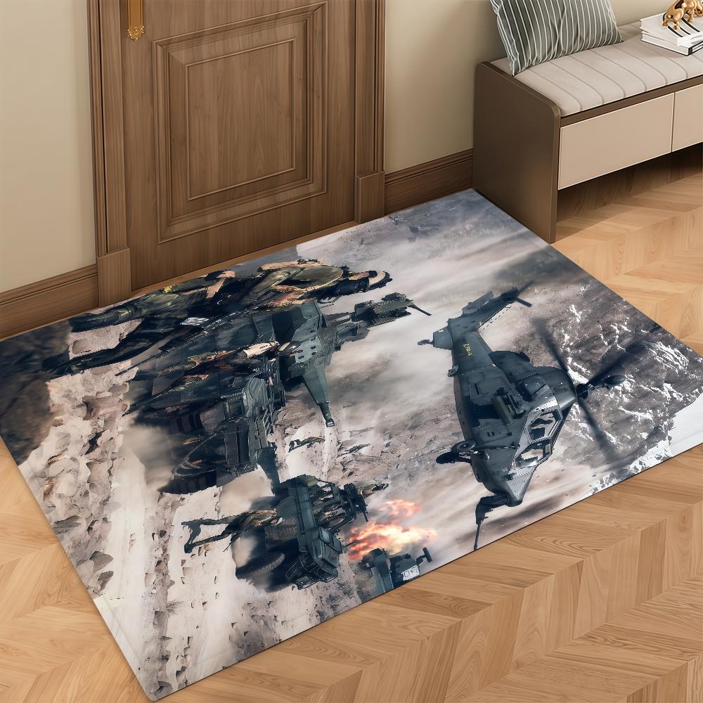Door Mat Game Bedside Entrance Bath Floor Decoration Corridor Door Mat Carpet B-Battlefield Living 6 Room Shooting Balcony