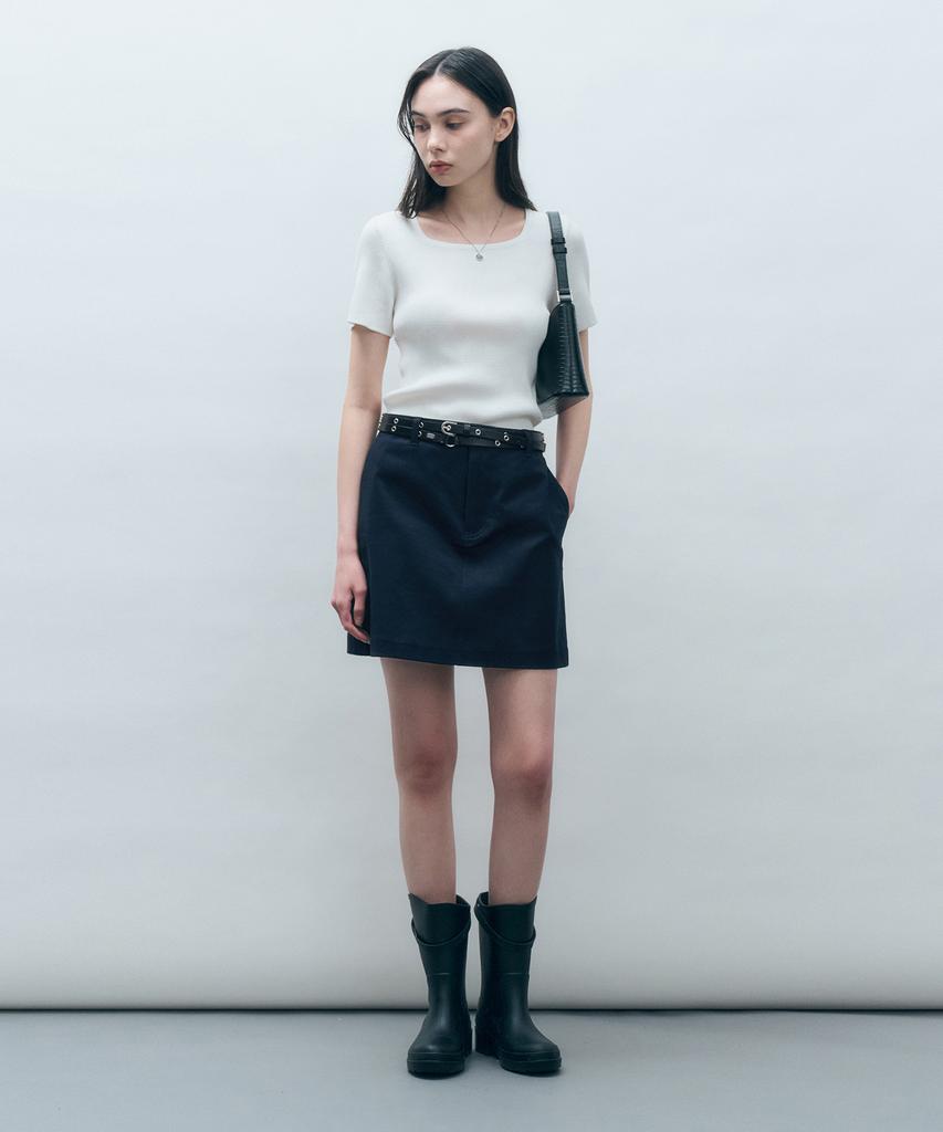MONGDOL Signature Cotton Mini Skirt Mdsk020_6 Colors