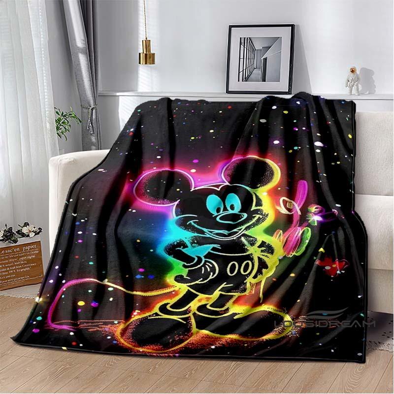 Die Mickey Maus Cartoon-Decke ist flauschig und weich, geeignet für Kinder und Erwachsene und perfekt für Zuhause, Reisen, Camping an