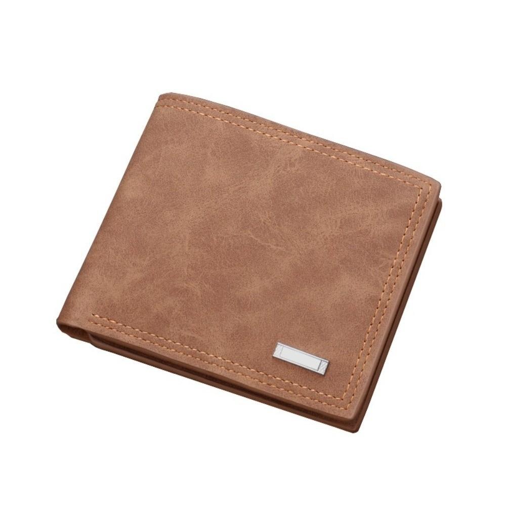 PU Leather Short Card Bag Multi-functional Credit Card Holder Portable Business Wallet  Daily Use