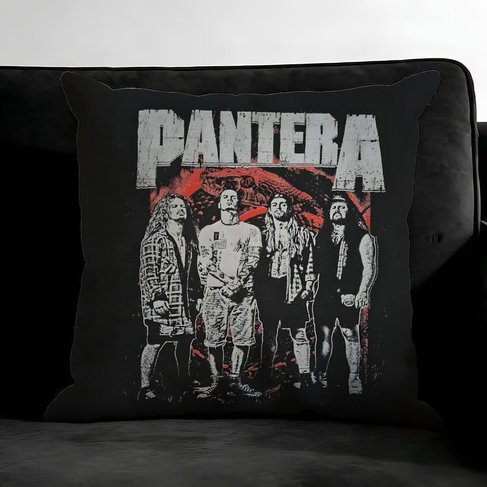 P-Pantera Music Band Cushion Cover Pillowcase Ultra Soft Skin Friendly Fabric Cloud Like Comfort & Concealed Zipper