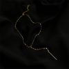 Luxury Stainless Steel Pendant Choker Necklace for Women Minimalist Bamboo Chain Women Stainless Steel Necklace