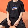 Li Ning Summer Printed Loose Round Neck Sports Short Sleeve T-Shirt Men Tops Black AHSQ561-3