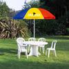 Klapp-Garten-Strandsonnenschirm, doppelt, UV-Schutz, faltbar, wasserdichte Abdeckung