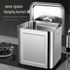 Stainless Steel Square Storage Bucket
