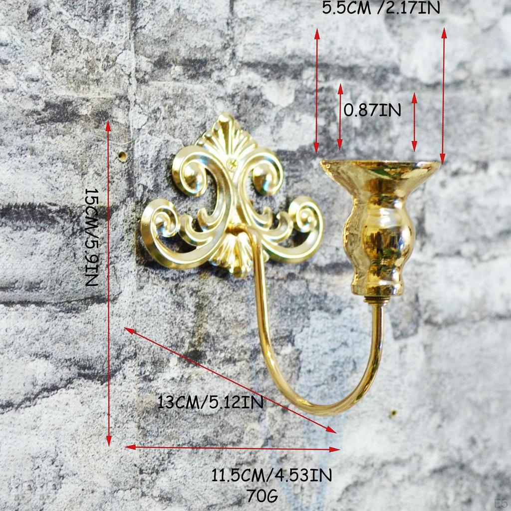 2 Pieces Candle Sconces Wall Holder Candlestick Ornament Decorative for Fireplace Wedding