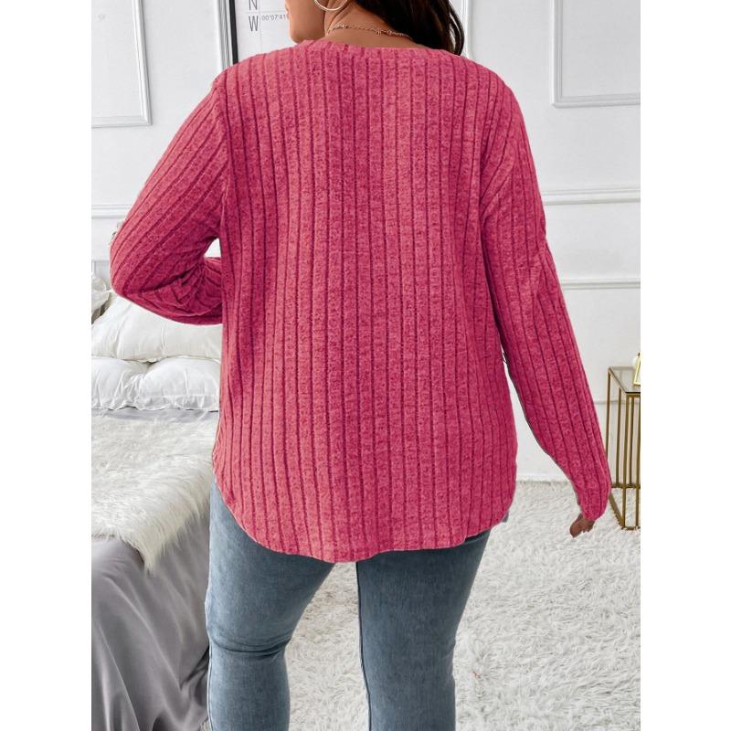 YYFS Women's Fashion Casual Spring Autumn Solid Color Print Long Sleeve V-Neck Blouses & Shirts