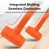 2lb Rubber Hammer Rubber Hammer Rubber Mallet Hammer Non Rebounding Hard Skin Portable Hammer Tool for Installation Knocking 2lb