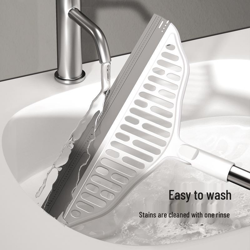 Silicone Dual-Use Magic Broom: Wet & Dry Floor Scraper for Dust, Hair, and Water.
