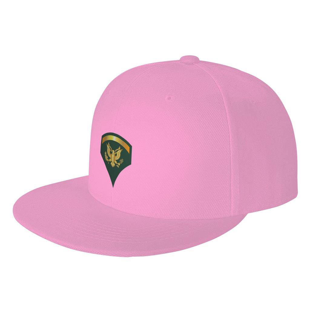 Fashion Army Specialist th Class SP wo Txt Flat Brim Sun Hat Sporty Style Hat Unisex