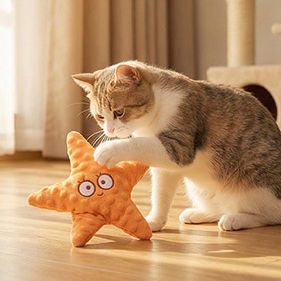 Jouet pour animal de compagnie en forme d'étoile Jouet doux pour chien avec papier bruissant intégré Jouet à mâcher Soulagement de l'ennui Résistant aux morsures Dressage de chiot