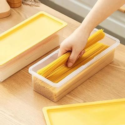Wodoszczelny Plastikowy Pojemnik na Żywność Duża Pojemność Prostokątny Pudełko na Makaron Nudle Słoik Kuchenny