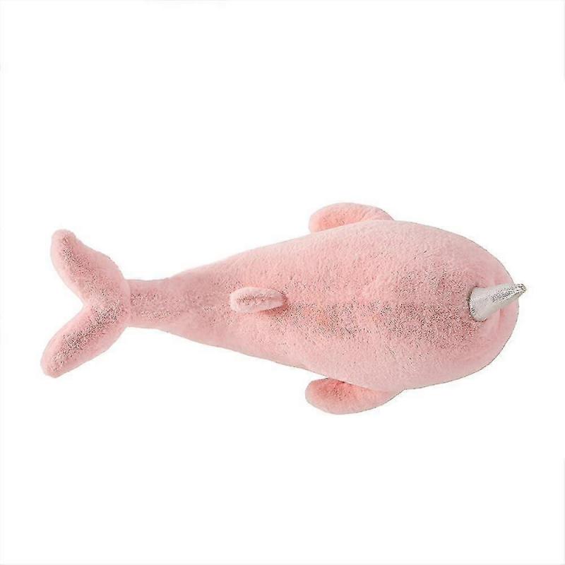 Narwhal Stuffed Animal Cuddly Whale Stuffed Animal Plush Toy Soft Hugging Pillow For Girls Kids,24 Inch Pink Tw