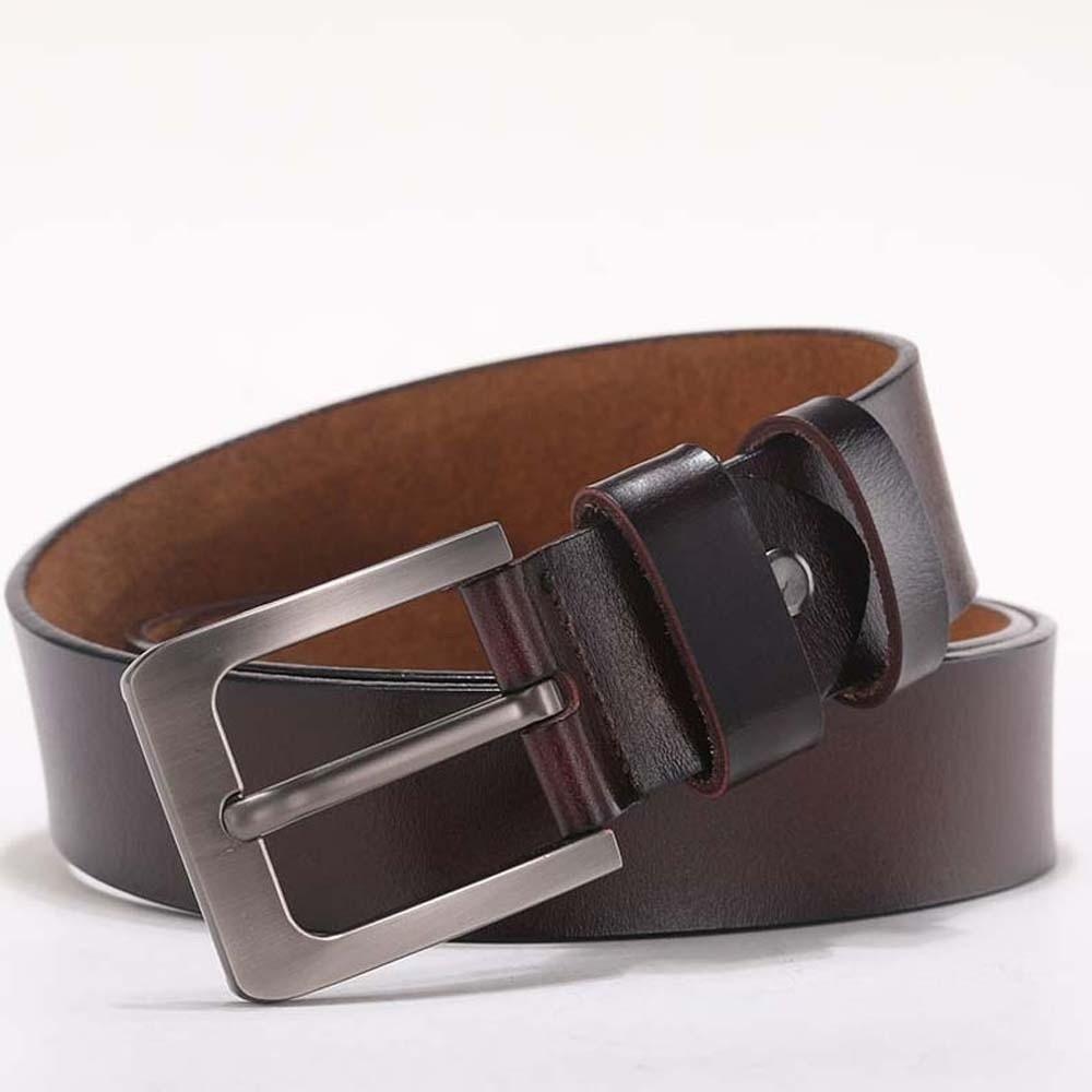 Retro Men Wide Belt Zinc Zinc Alloy Jeans Waistband Adjustable PU Leather Belt  Party