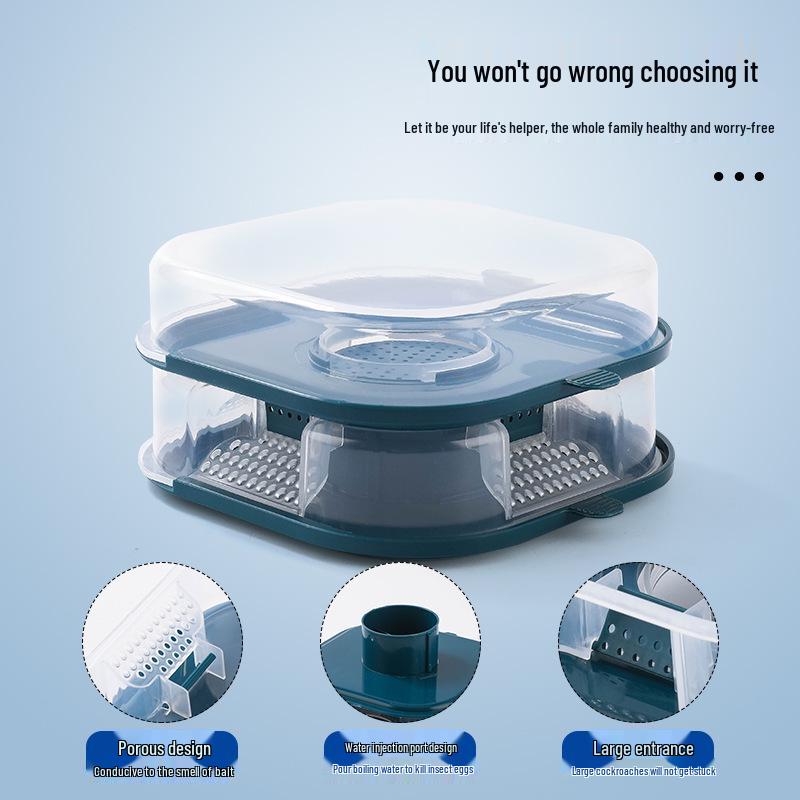 Efficient Cockroach Trap for Kitchen and Bathroom - Powerful Insect Catcher Box