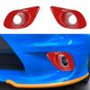 Front Bumper Fog Light Lamp Cover Trim For Dodge Charger 2015+ Red Accessories