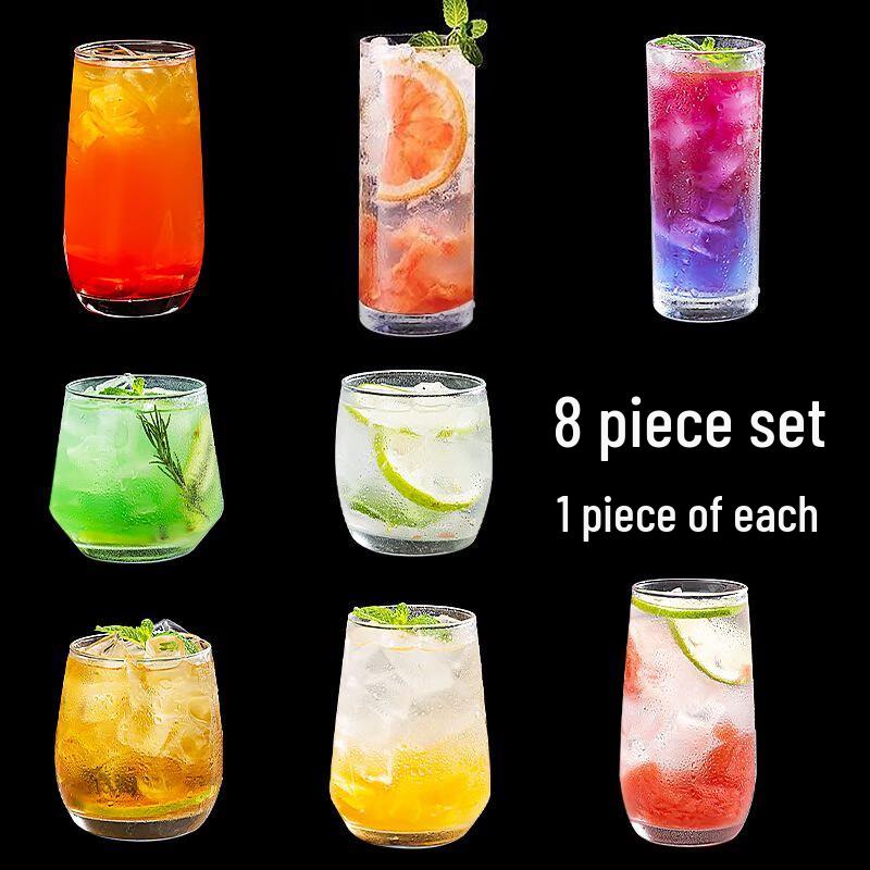 Shangqi Collins Cocktail Glass Set (8-Piece)