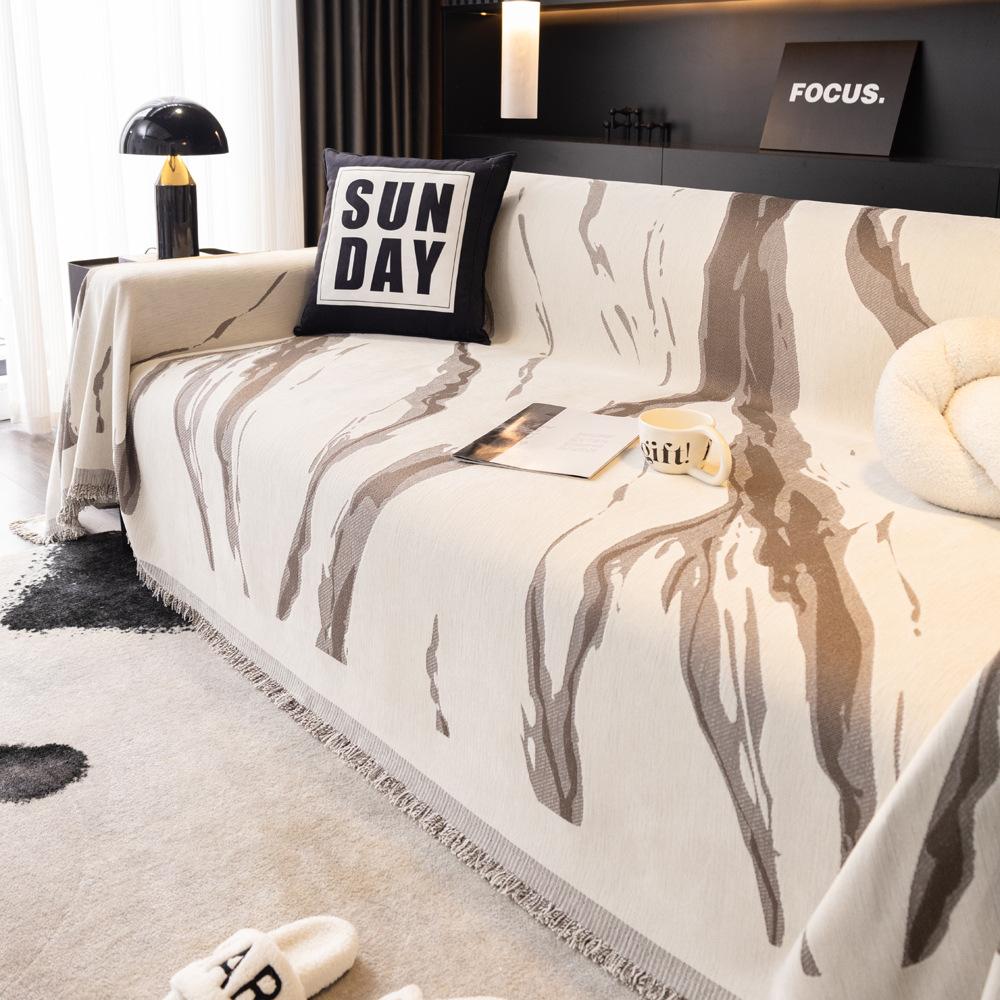 

Двусторонний чехол для дивана из шенилла, полотенце, чехол для дивана, устойчивый к царапинам у кошек, всесезонный чехол для дивана из шенилла, одеяло «все включено» 180x130cm