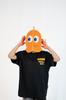 [Primal Blue] PACMAN 45th Anniversary Full Face Ghost Sauna Hat - Pacman Sulky Ghost Sauna Hat - Blinky, Inky, Clyde, Pinky (Clyde / Orange)