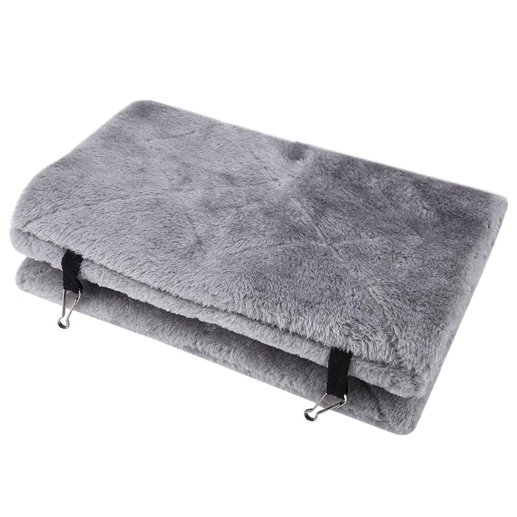 Mjuk Plysch Hängmatta Hängande Bur Tält För Fåglar Papegoja Vinter Varm Säng Husdjursleksak (Grå S)