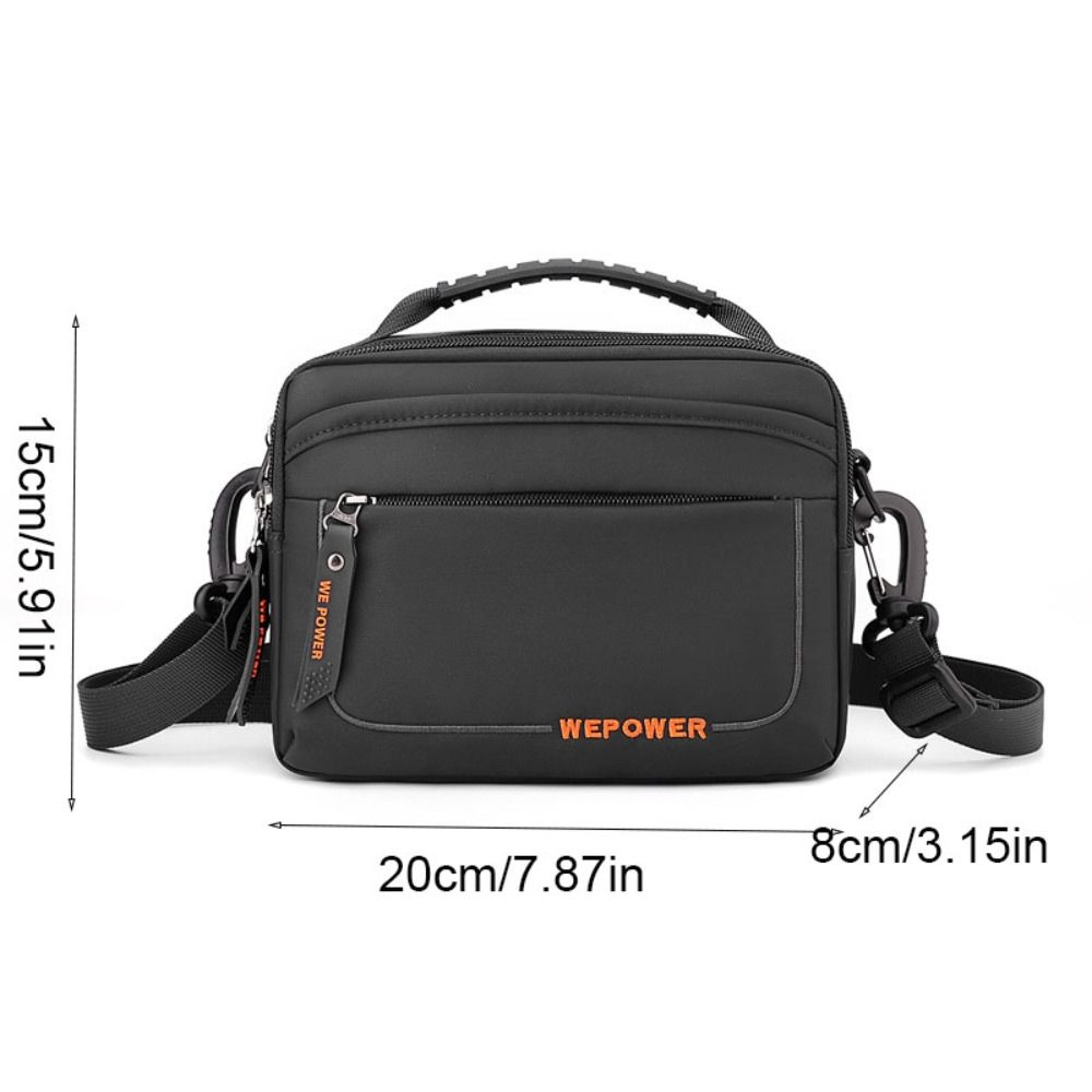 Large Capacity Men's Shoulder Bag Multifunctional Nylon Waist Bag Business Crossbody Bag  Work
