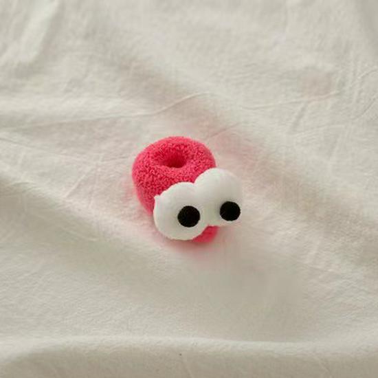 Autumn Winter Cute Big Eyes Ponytail Hair Tie - Candy Color High Elastic Hair Ring Accessory