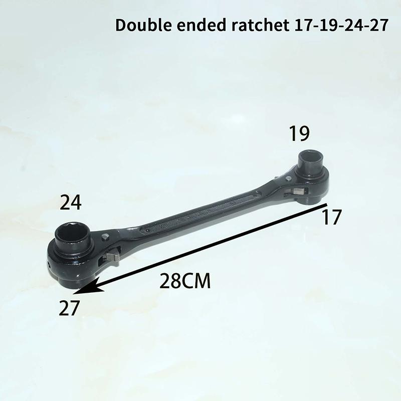 1Pcs 8 In 1 Ratchet Wrench Multifunctional Bidirectional Quick Ratchet Wrench Double Head Wrench Rust-Resistant Home Tools
