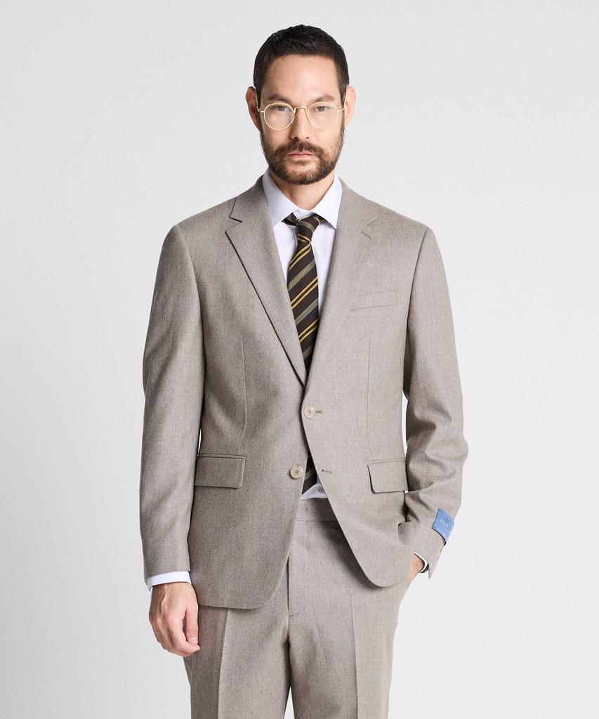 STCO Italy Guabello 100% Wool Flannel Suit Set Beige (Classic Fit)_Ssjvd92Set (B Type)