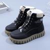 Thick-fur-lined High-top Boots, Cotton Shoes, Thick-soled Short Boots, Snow Boots for Women