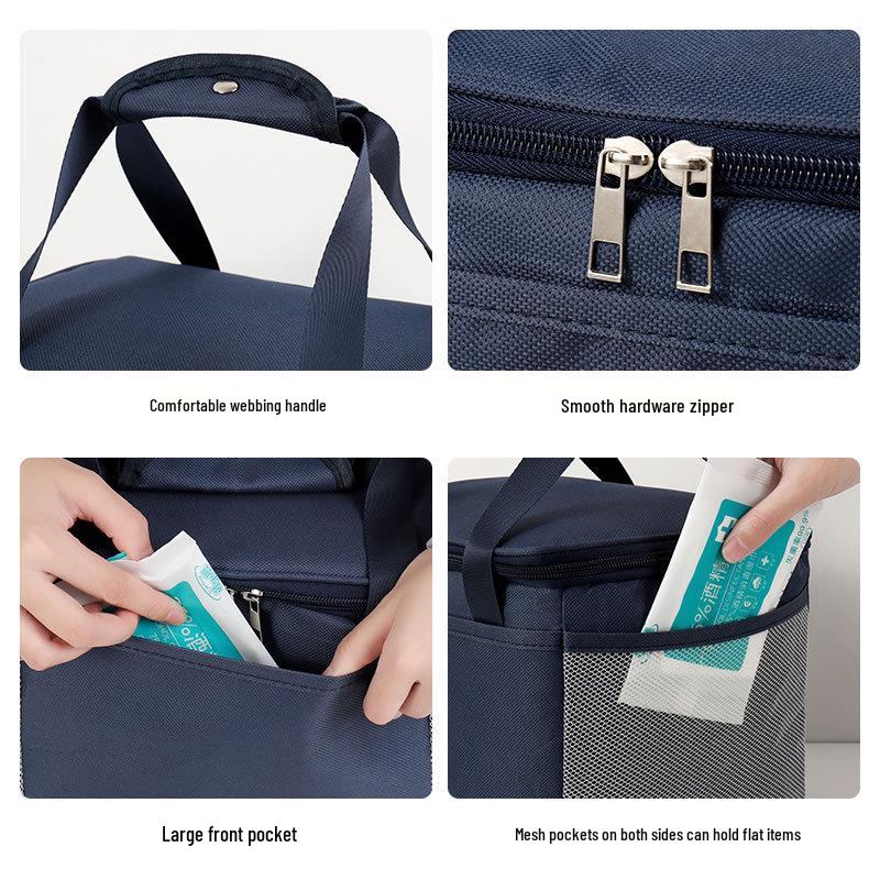 Insulated Large-Capacity Bento Lunch Tote for Office & School