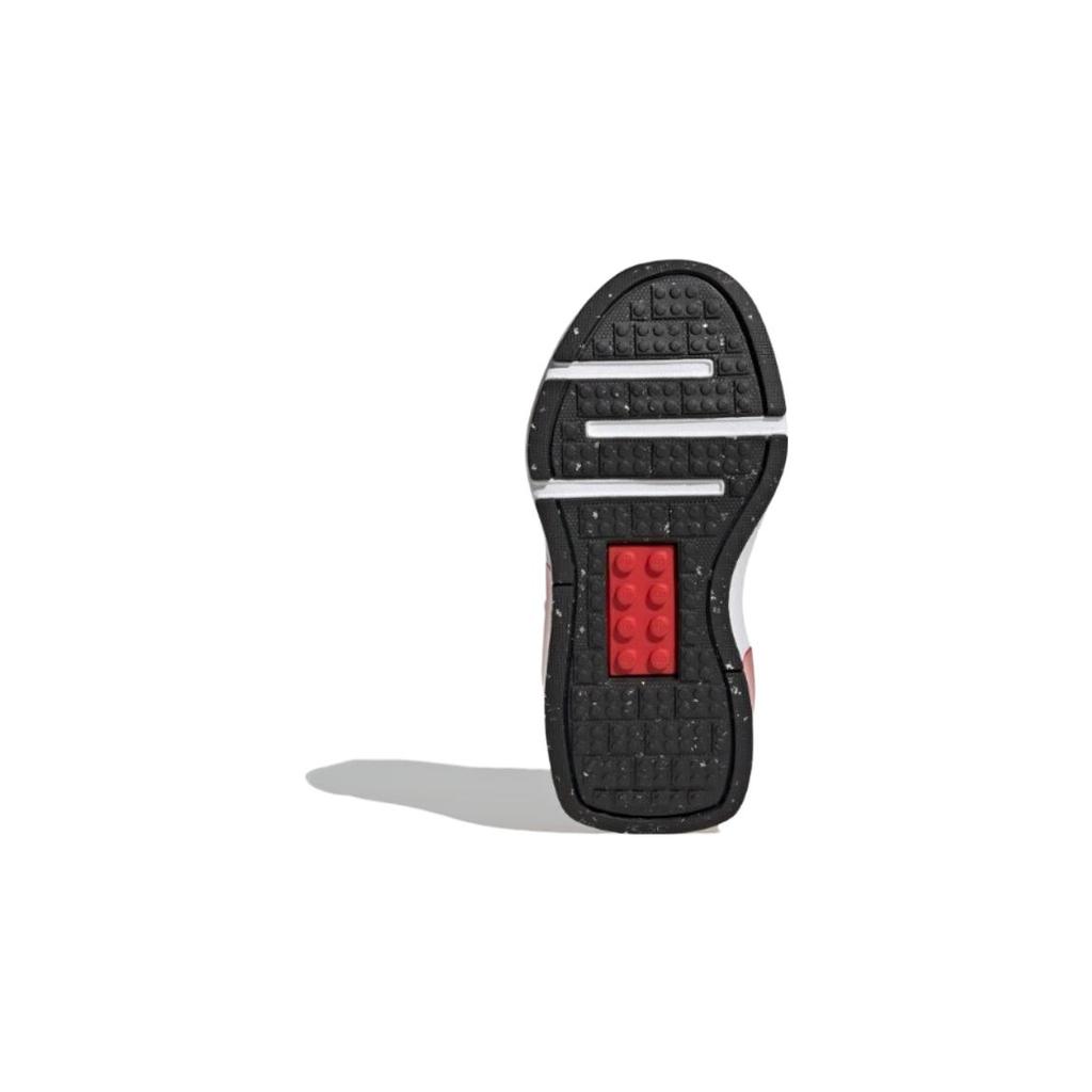 New adidas Tech Runner LEGO X Little Kid 'White Black Red' ID9530