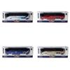 Model Travel Bus Alloy Toy With Light Sound For Kids Playroom And Use Gift