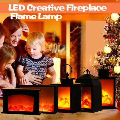 LED Creative Fireplace Flame Lamp  Decoration Christmas Ornament