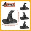 Halloween Folds Witch Wizard Czarny Kapelusz Party Cosplay Kostium Nakrycie Głowy Diabeł Czapka Rekwizyty Materiały Dekoracyjne dla Dorosłych Kobiet Mężczyzn