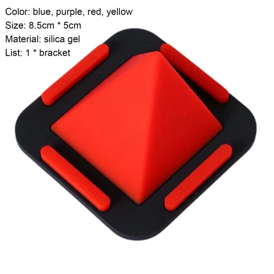 Phone Holder Pyramid Silicone Adjustable Viewing Shape Non-Slip Angles Smartphone Desk Stand