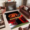 Manchester Customized Name Floor Rug Office Rug Design for Kitchen Balcony Decorate room Study room Anti-slip Rug Decorate Offices Gift for Festivals