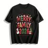 Merry Family 2026 Holiday Memories Made Christmas Top Pure Cotton T-shirt