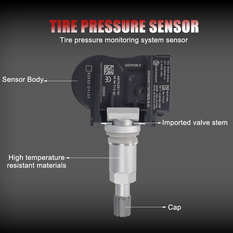 52933-F2000 52933-D9100 Auto TPMS Reifendrucksensor 433hz Für Kia Sportage Hyundai I30 52933-D9100 52933-D4100 52933 D9100
